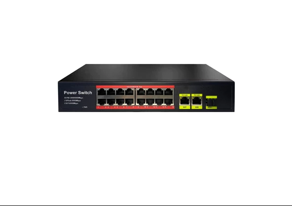 16port Tp-g1621sfp-poe300w Gıgabıt 2xuplınk Gıgabıt-1xsfp Switch Rackmount