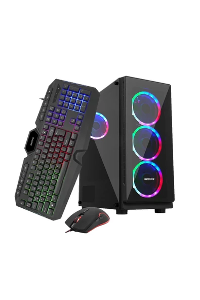 Gm-e125 I5-12400f 16gb 512ssd+2tb 4gb R9370 500w Dos +24" Monitör Oyuncu Bilgisayarı - 4