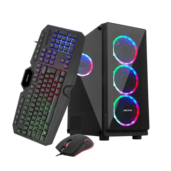 GM-1275 i7-12700F 16GB 512GB 4GB R9370 500W Dos Oyuncu Pc