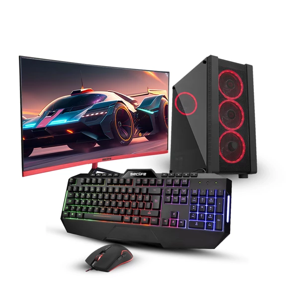GM-6798 i5-6400 16GB 512GB 4GB R9 370 400W Dos +27" Monitör Oyuncu Pc