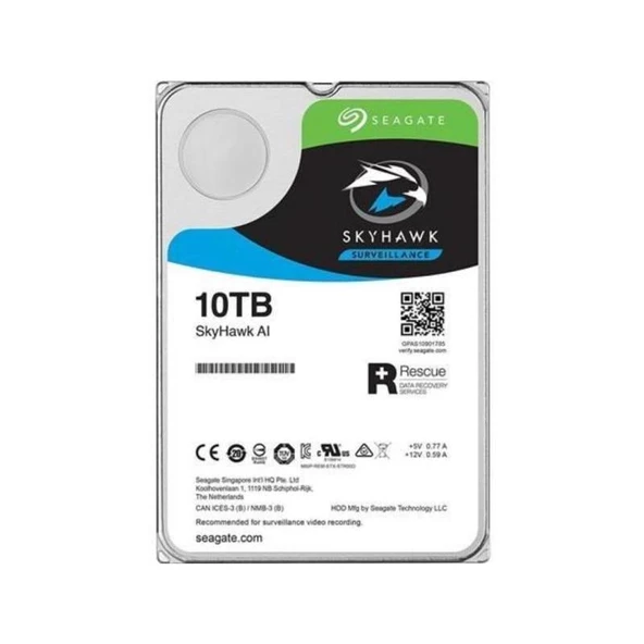 10tb 3.5" Skyhawk 7200rpm 256mb Sata 3.0 St10000ve0008 Harddisk (İTHALAT)