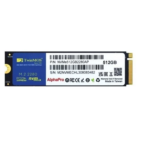 Twınmos 512gb M.2 Pcıe Gen3 Nvme Ssd 3600-3250mb Nvme512gb2280ap