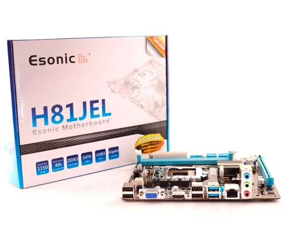 Intel H81jel Lga 1150 Pin Anakart Ddr3 Onboard Vga Hdmı