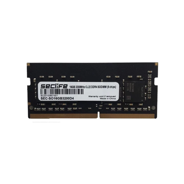 16 GB 3200Mhz CL22 (SEC-SO16GB3200D4) DDR4 Notebook Ram