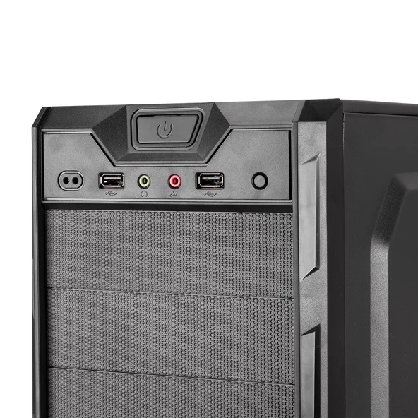 720r Peak-250w Sıyah/kırmızı 2*sata Mesh Metal Panel Kasa - 6