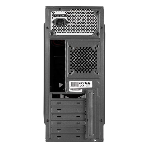 720r Peak-250w Sıyah/kırmızı 2*sata Mesh Metal Panel Kasa - 5