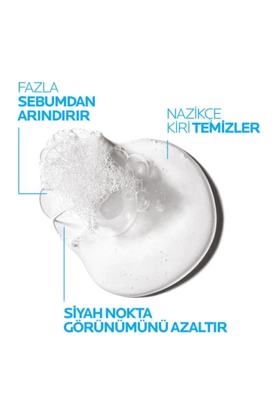 La Roche Posay Effaclar Jel Yağlı/Akneye Eğilim Gösteren Ciltler Için Yüz Temizleme Jeli 400 ml - 5