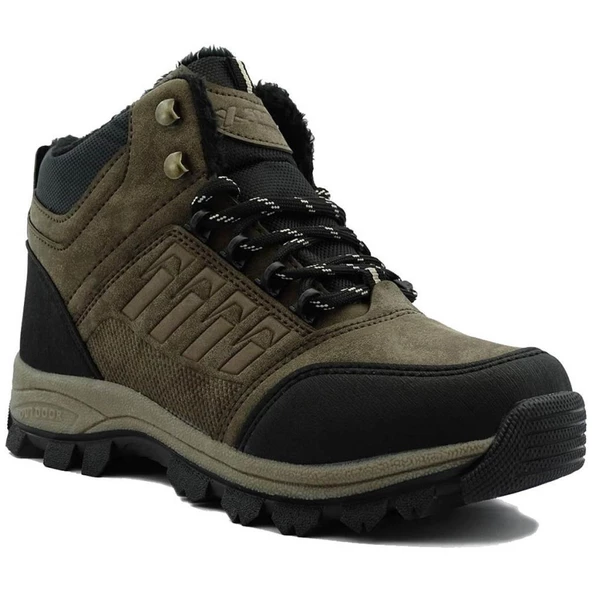 Erkek Kışlık Bot Bağlı ve Yandan Fermuarlı Suya Dayanıklı - 5