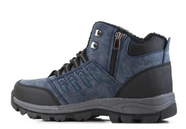 Erkek Kışlık Bot Bağlı ve Yandan Fermuarlı Suya Dayanıklı - 8