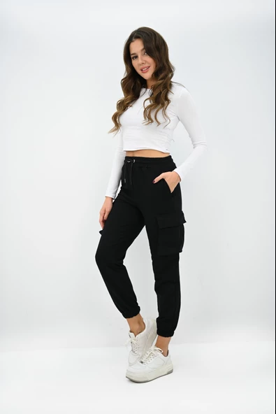 Kadın Kargo Cepli Pantolon 6193-23 - 3