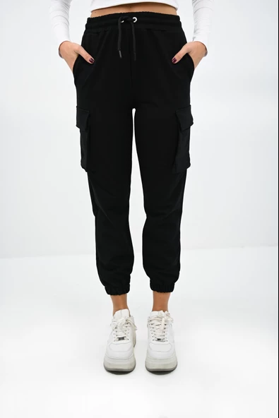 Kadın Kargo Cepli Pantolon 6193-23 - 4