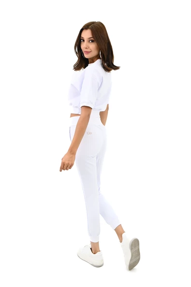 Kadın Kısa Kollu Yazı Baskılı Eşofman Takımı 3763-23 - 10