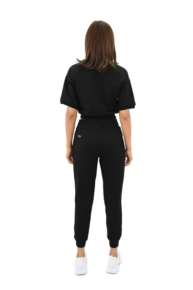 Kadın Kısa Kollu Yazı Baskılı Eşofman Takımı 3763-23 - 5