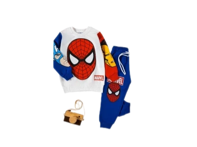 Erkek Çocuk Marvel Baskılı Bisiklet Yaka Eşofman Takımı 4/8 yaş