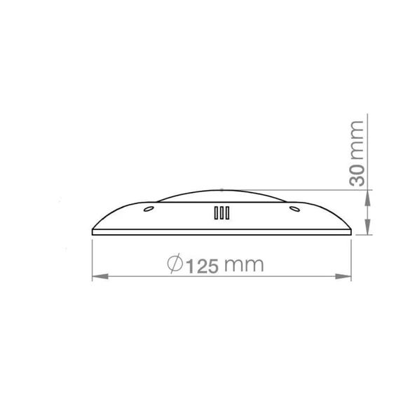 4 Adet 8 Watt 12 Volt Smd Led Mavi Mini Sıva Üstü Havuz Lambası - Resim 2