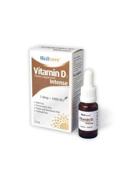 WELLCARE VITAMIN D3 INTENSE 12 ML - Resim 1