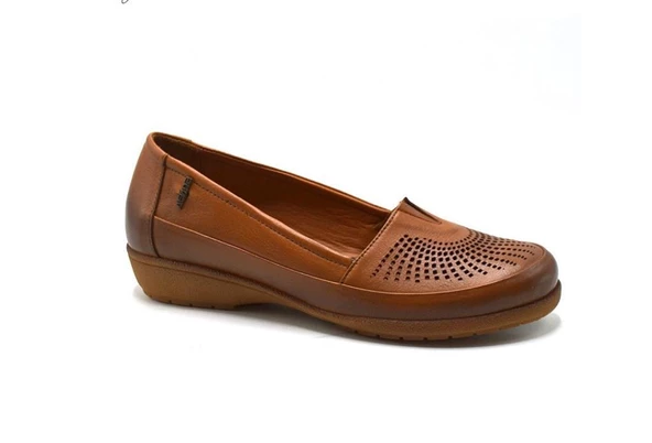 VENÜS 2413301Y DOLGU TABAN KADIN DERİ YAZLIK AYAKKABI - Resim 2