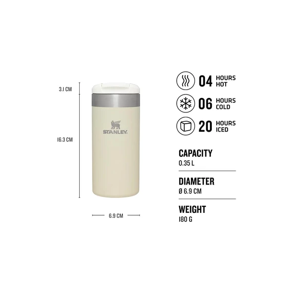 Stanley 10-10788-087 AeroLight Transit Mug 0.35L Cream Metallic - 2