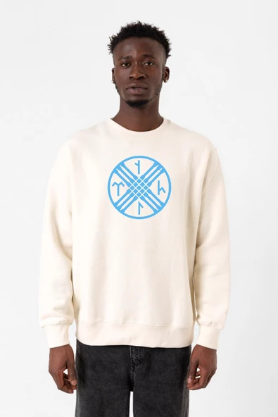 Tengri Tamga Ekru Erkek 2ip Sweatshirt