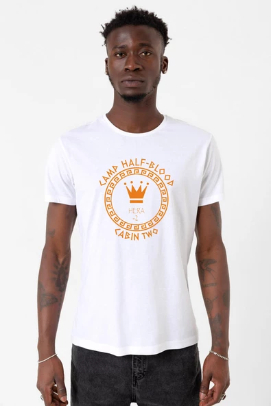 Camp Half Blood Hera Beyaz Erkek Bisikletyaka Tshirt