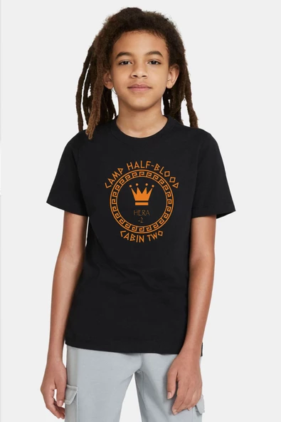 Camp Half Blood Hera Siyah Çocuk Tshirt