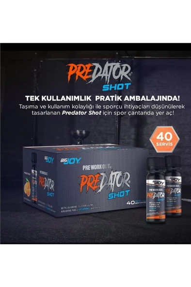 Bigjoy Sports Predator Shot Portakal 20 x 60ml - 5