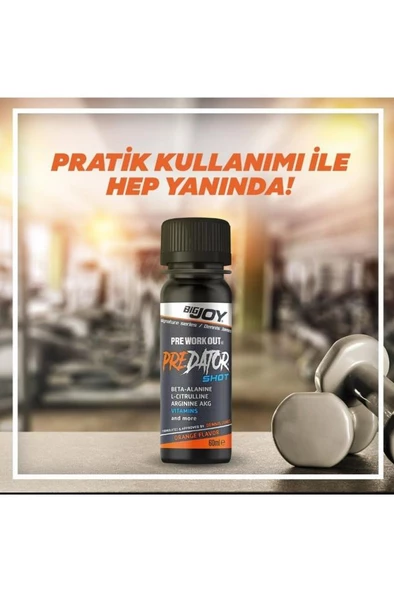 Bigjoy Sports Predator Shot Portakal 20 x 60ml - 4