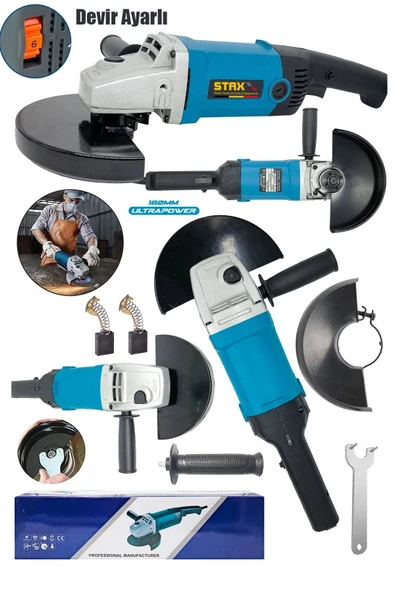 Güçlü Performans 3500W Devir Ayarlı Taşlama Metal Kesme Taş Motoru Spiral Taşlama Makinesi - 2