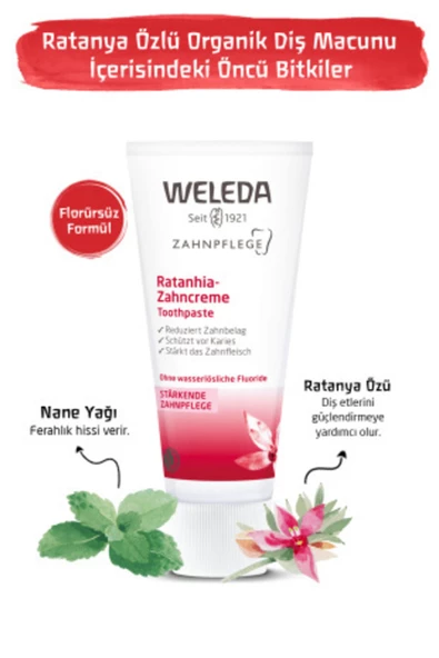 WELEDA RATANYA ÖZLÜ DOGAL DİŞ MACUNU 75 ML - 2