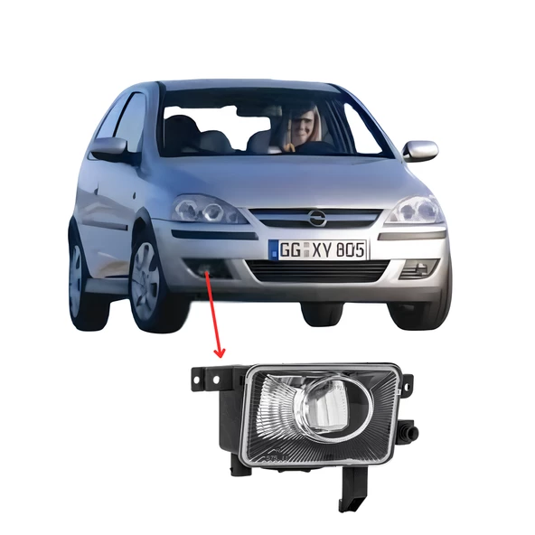 Opel Corsa C Depo Marka Sağ Sis Farı (Yolcu Tarafı) 2004-2006 - 3