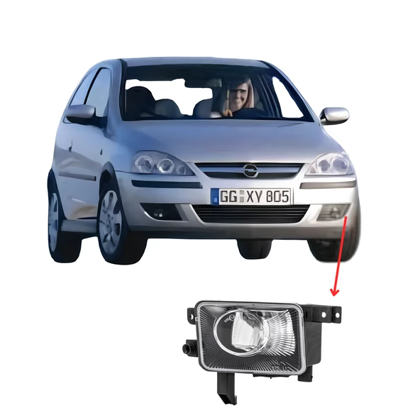 Opel Corsa C Depo Marka Sol  Sis Farı (Şoför Tarafı) 2004-2006 - Resim 3