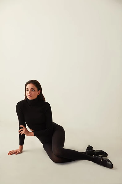 3'lü Eko PAKET -  PENTİ MICRO 80 Siyah Renk Külotlu Çorap - Resim 2