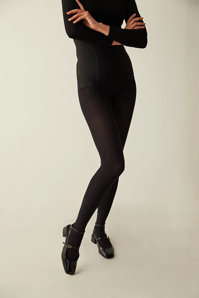 3'lü Eko PAKET -  PENTİ MICRO 80 Siyah Renk Külotlu Çorap ürün görseli