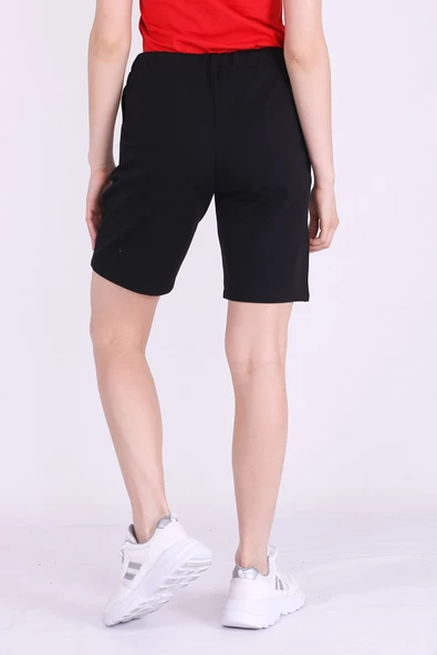 Basic Kadın Siyah Şort - 6