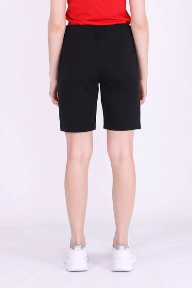 Basic Kadın Siyah Şort - 7