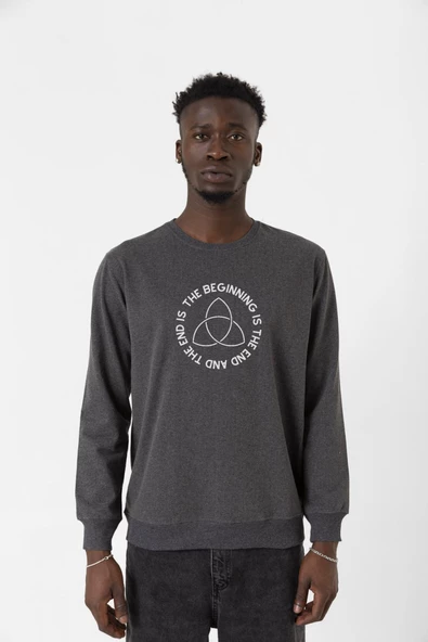 Dark The Beginning Füme Erkek 2ip Sweatshirt