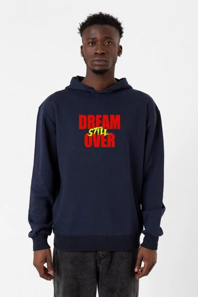 Dream Still Over Lacivert Erkek 3ip Kapşonlu