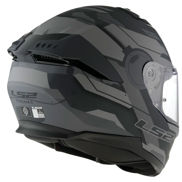LS2 STREAM 2 SHADOW MAT TITANIUM-GRİ KASK M - 6
