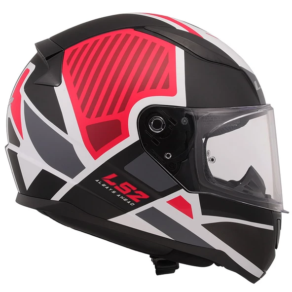 LS2 RAPID 2 GRID MAT BEYAZ-KIRMIZI KASK XXL - 5
