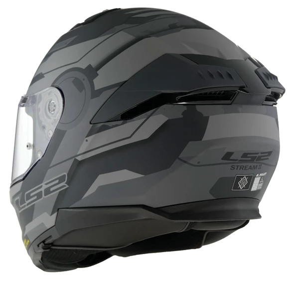 LS2 STREAM 2 SHADOW MAT TITANIUM-GRİ KASK M - 5