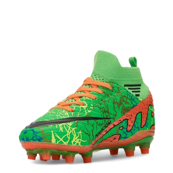 Albishoes AirBoom Super Mercury Çoraplı Bilekli Çocuk Erkek Halısaha Krampon Futbol Ayakkabı(31-45) - 2