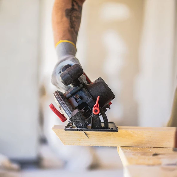 Kress Kue12.1 20Volt 4.0Ah. Li-İon 165Mm Çift Akülü Kömürsüz Profesyonel Daire Testere - 8