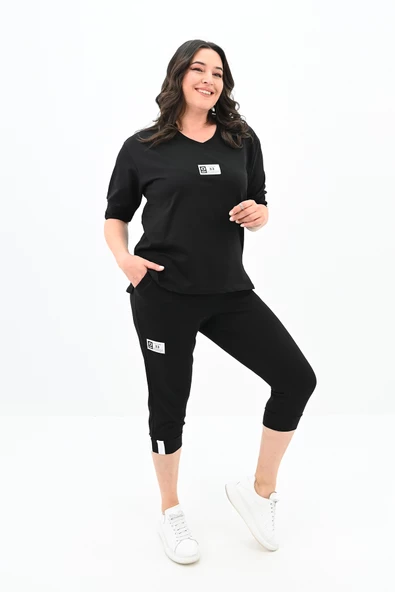 Kadın Büyük Beden Taytlı Takım 3753-23 - 4