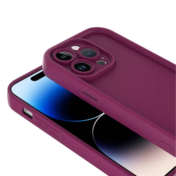 iPhone 14 Pro Kılıf Kamera Korumalı Ananas Kapak - 7