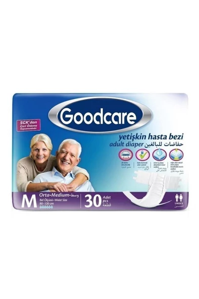 Goodcare Belbantlı Hasta Bezi Medium M 30'lu