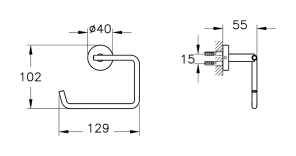 VitrA Base 200 A44103 Tuvalet Kağıtlığı - Resim 2