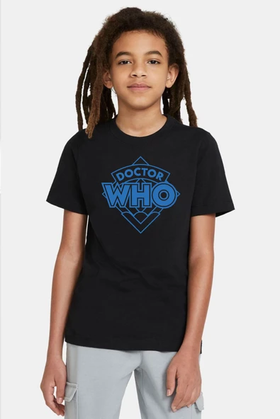 Doctor Who New Siyah Çocuk Tshirt ürün görseli