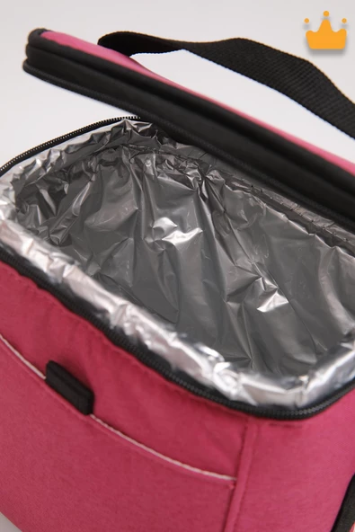 MyCollection Yemek Taşıma Termos Termal Bebek Beslenme Soğutucu Piknik Çantası 19x19x15cm 066 - 12