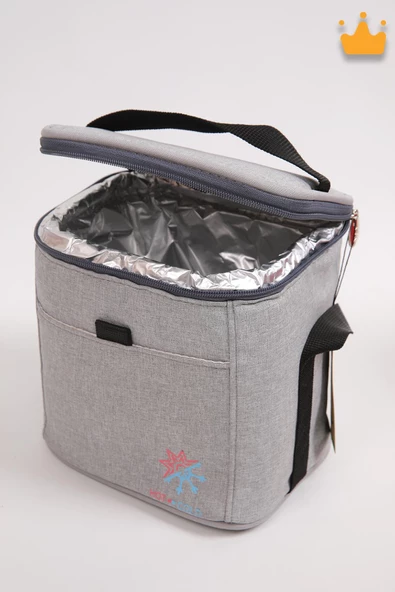 MyCollection Yemek Taşıma Termos Termal Bebek Beslenme Soğutucu Piknik Çantası 19x19x15cm 066 - 7
