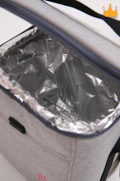 MyCollection Yemek Taşıma Termos Termal Bebek Beslenme Soğutucu Piknik Çantası 19x19x15cm 066 - 8